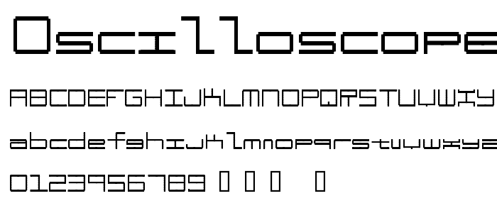 Oscilloscope 4 font